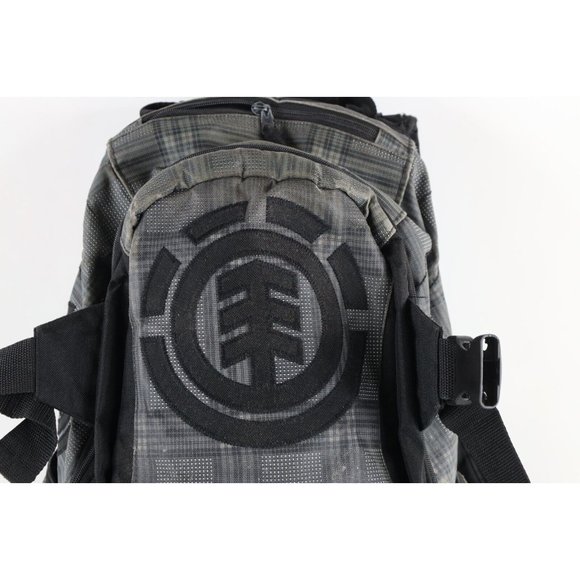 Vintage Element Skateboards Distressed Spell Out Big Logo Backpack Book Bag - Picture 2 of 16